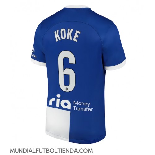Camiseta Atletico Madrid Koke #6 Segunda Equipación Replica 2023-24 mangas cortas